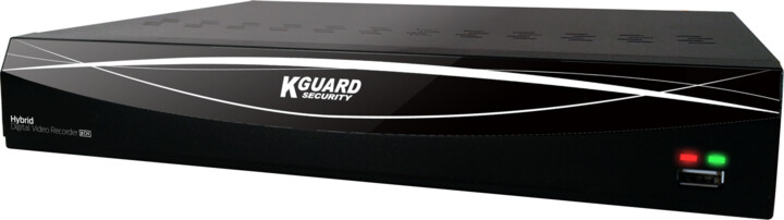 KGUARD HD881-WA713APK4 set, 8+4 (CCTV+IP) kanálový rekordér + 4x1M barevná venkovní kamera_1813534762