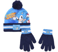 Čepice Sonic: The Hedgehog, s rukavicemi