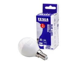 Tesla LED žárovka miniglobe BULB, E14, 8W, 4000K, denní bílá_1898100501
