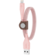 Belkin kabel DuraTek USB-A - Lightning, M/M, MFi, opletený, s řemínkem, 1.2m, růžová
