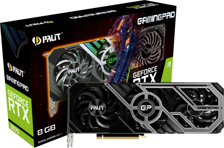 PALiT GeForce RTX 3070 GamingPro, LHR, 8GB GDDR6_842140682