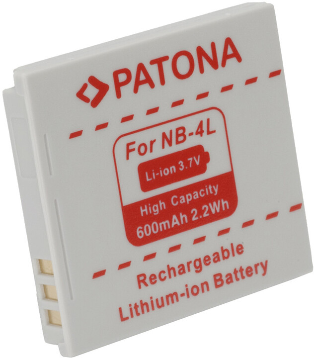 Patona baterie pro Canon, NB-4L 600mAh_767733299