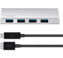 Belkin USB 3.0 4 Port Hub + USB-C Cable_23313843