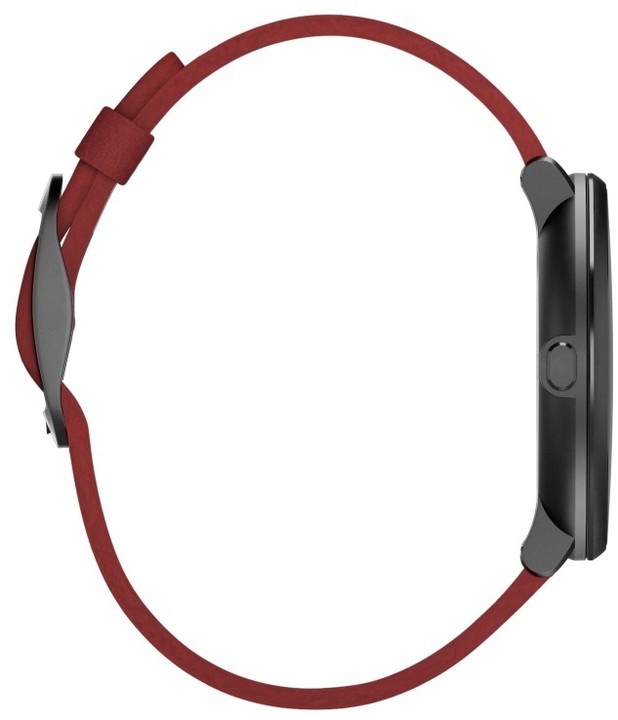 Pebble SmartWatch Time Round, 14mm pásek, černá/červená_265416709