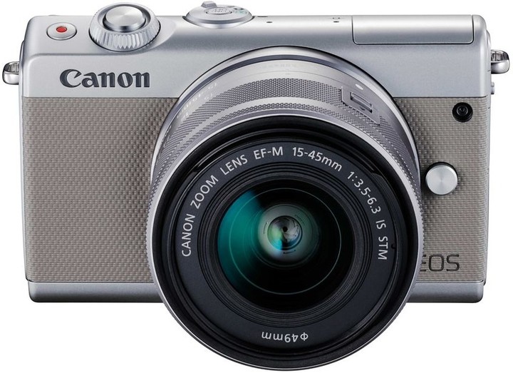 Canon EOS M100 + EF-M 15-45mm IS STM + EF-M 55-200mm IS STM, šedá_936472478
