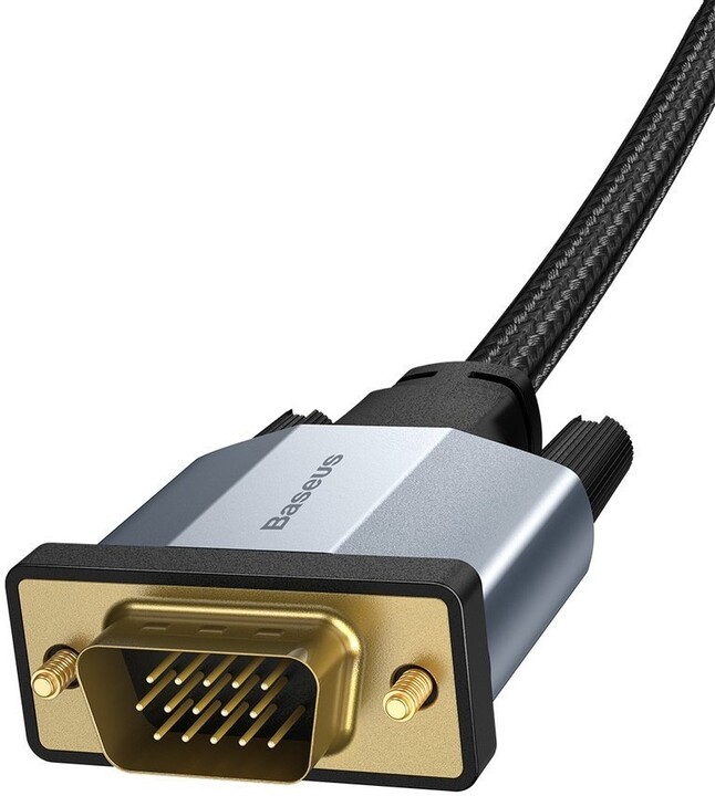BASEUS kabel Enjoyment Series VGA - VGA, 2m, šedá_1772889909