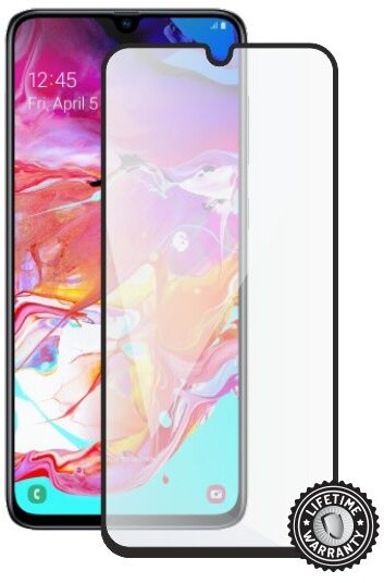 Screenshield ochrana displeje Tempered Glass pro Samsung Galaxy A70, full cover, černá_177957617