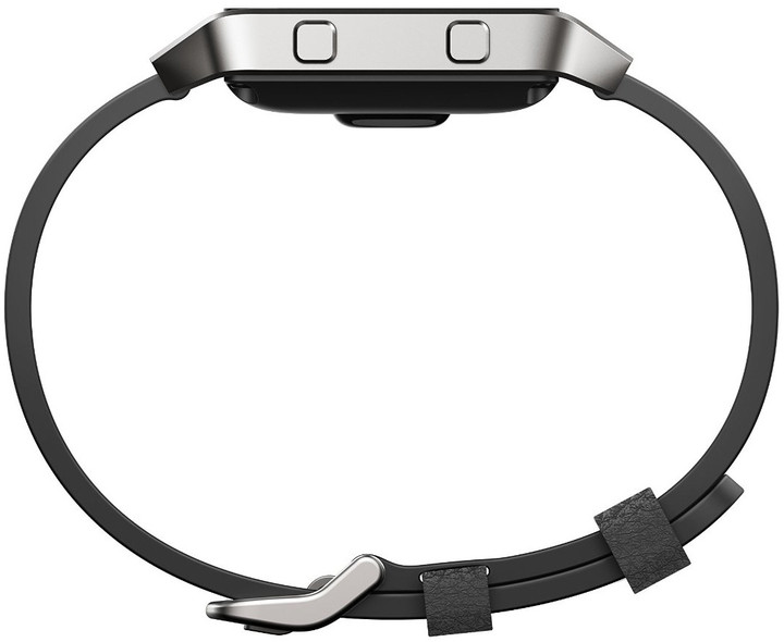 Google Fitbit Blaze Accessory Band, L, leather, černá_1234974636