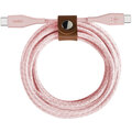 Belkin kabel DuraTek USB-C, M/M, opletený, s řemínekm, 1.2m, růžová_1334756295