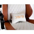 DEV1S Luxury Crema, herní židle, bílá/hnědá_1690441568