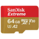 SanDisk Micro (SDXC) SanDisk Extreme 64GB 170MB/s UHS-I U3 + SD adaptér_1355163542
