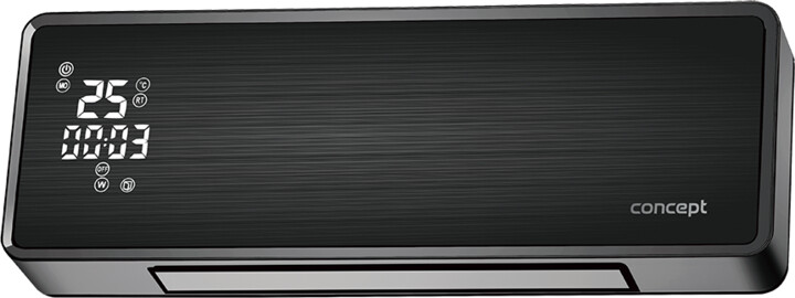 Concept QH4001 Nástěnné keramické topidlo, 2000 W, černý_158341213