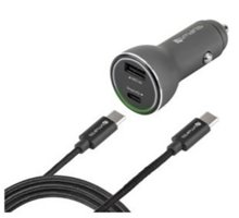 4smarts nabíječka do auta Fast Charge, 1x USB + 1x USB-C, černá_1015624566