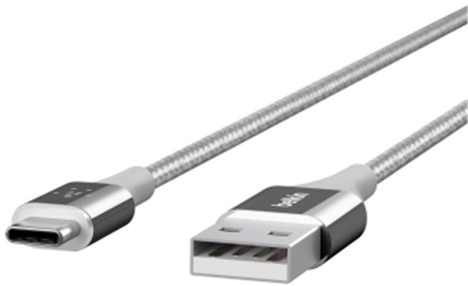 Belkin kabel Premium Kevlar USB-C to USB-A,1,2m, stříbrný_377981329