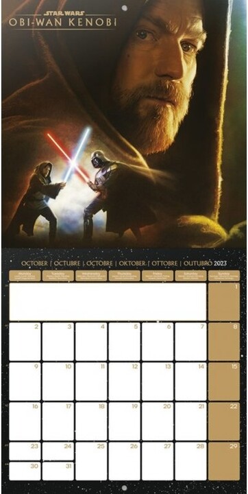 Kalendář 2023 Star Wars - Obi-Wan Kenobi, nástěnný_1007417618
