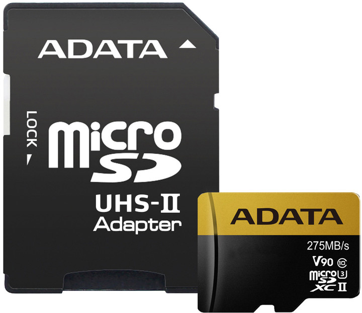 ADATA Micro SDXC Premier One 128GB UHS-II U3 + SD adaptér_1015761954