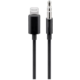 PremiumCord audio redukční kabel Lightning na 3.5 mm stereo jack 1m, černá