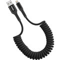 YENKEE kabel YCU 502 BK USB-A - Lightning, MFi, 12W, kroucený, opletený, černá_1089626463