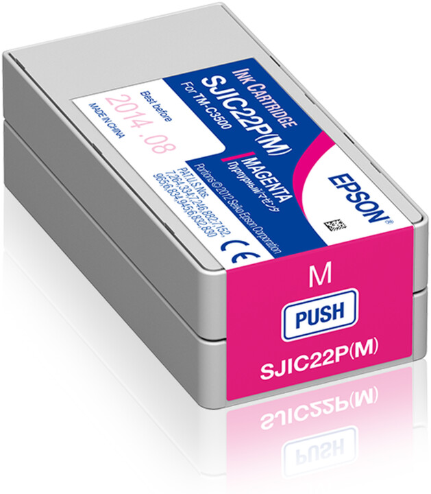 Epson ColorWorks SJIC22P(M): Ink cartridge, magenta, pro CW C3500_990537228