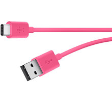 Belkin USB 2.0 USB-C to USB A, 1,8m, růžový_765822966