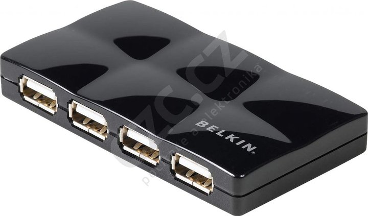 Belkin Hi-Speed Mobile, 7 porty, černý_880489392