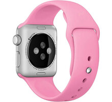 COTEetCI řemínek pro Apple Watch, silikonový, 38/40/41 mm, světle růžová