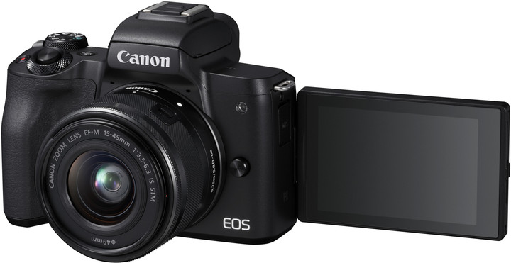 Canon EOS M50, černá + EF-M 15-45mm IS STM_592764076