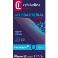 Cellularline ochranné tvrzené sklo pro iPhone 6/7/8/SE(2020), antimikrobiální, černá_1725335986