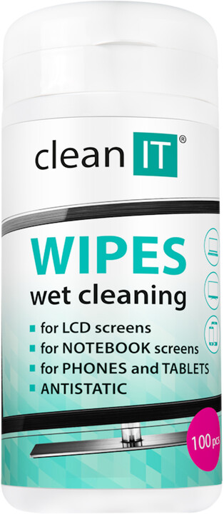 CLEAN IT čisticí ubrousky mokré na LCD/TFT 100ks