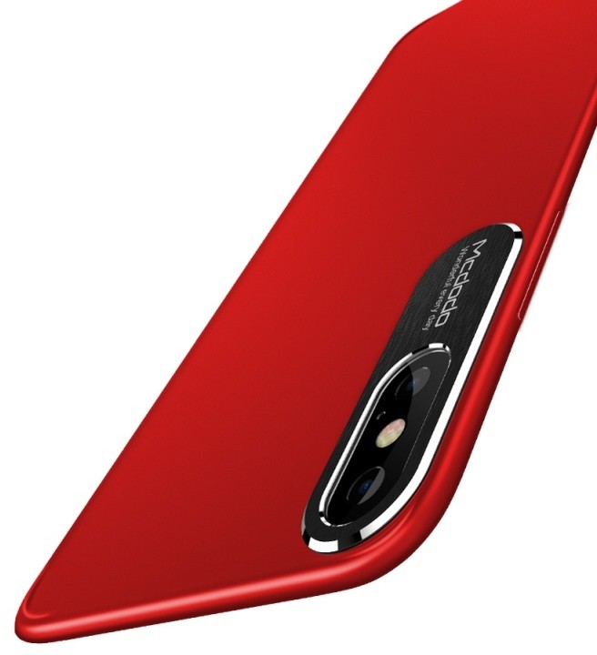 Mcdodo Sharp zadní kryt pro Apple iPhone X/XS, červená_32153016