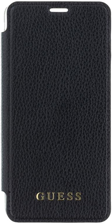 GUESS PU Leather Book Case Iridescent pro iPhone XS Max, černá_1604004879