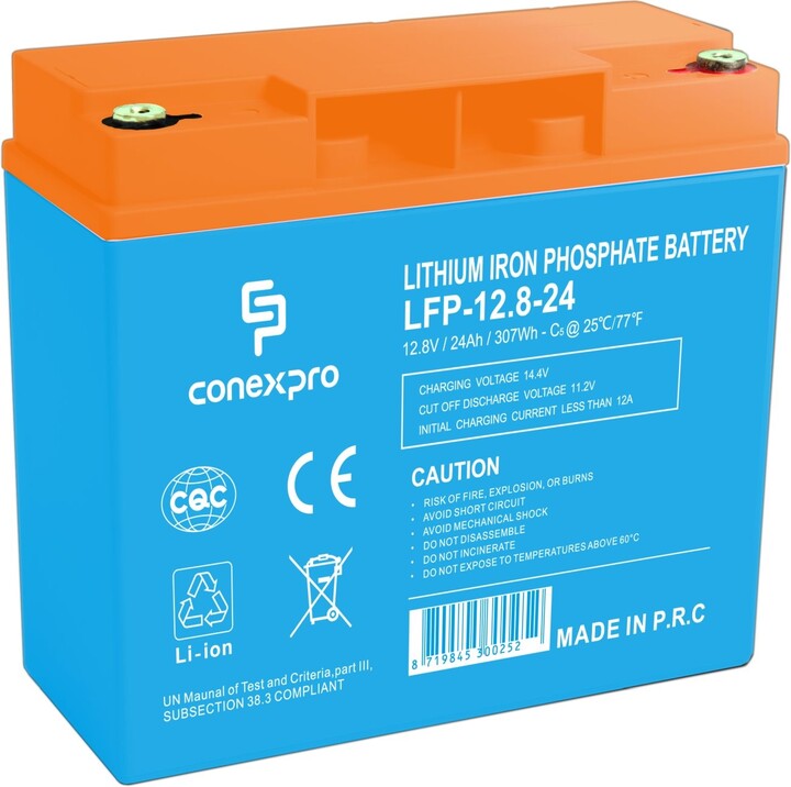 Conexpro baterie LiFePO4, 12,8V, 24Ah_1194583640
