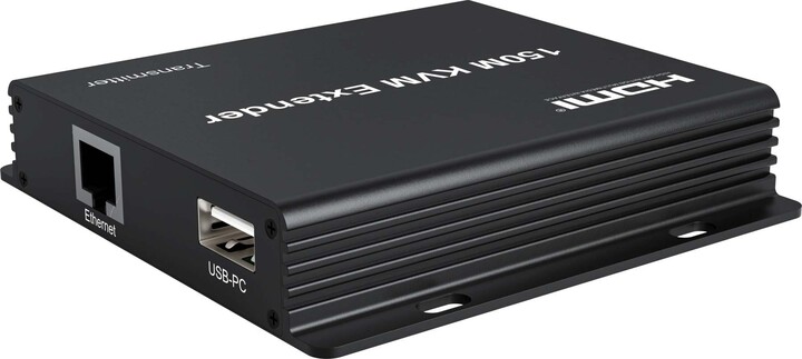 PremiumCord HDMI KVM extender na 150m přes jeden kabel Cat5e/Cat6, FULL HD 1080p_1997382900