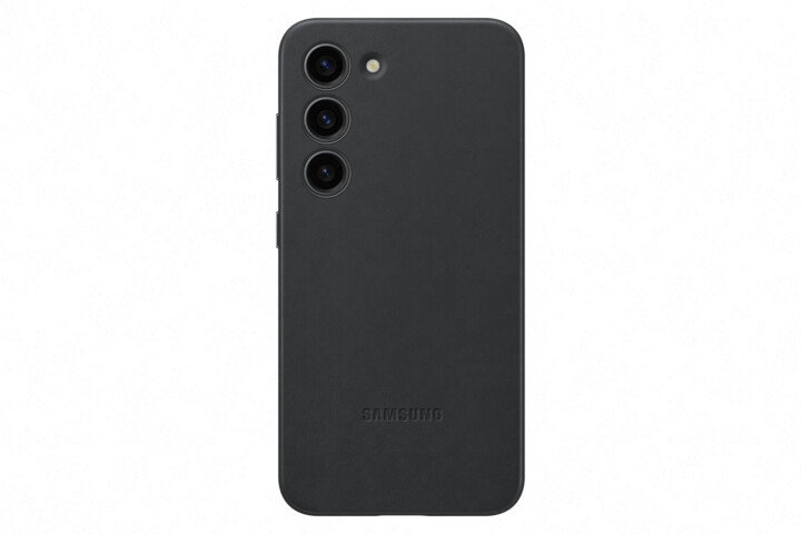 Samsung kožený zadní kryt pro Galaxy S23, černá_543544362