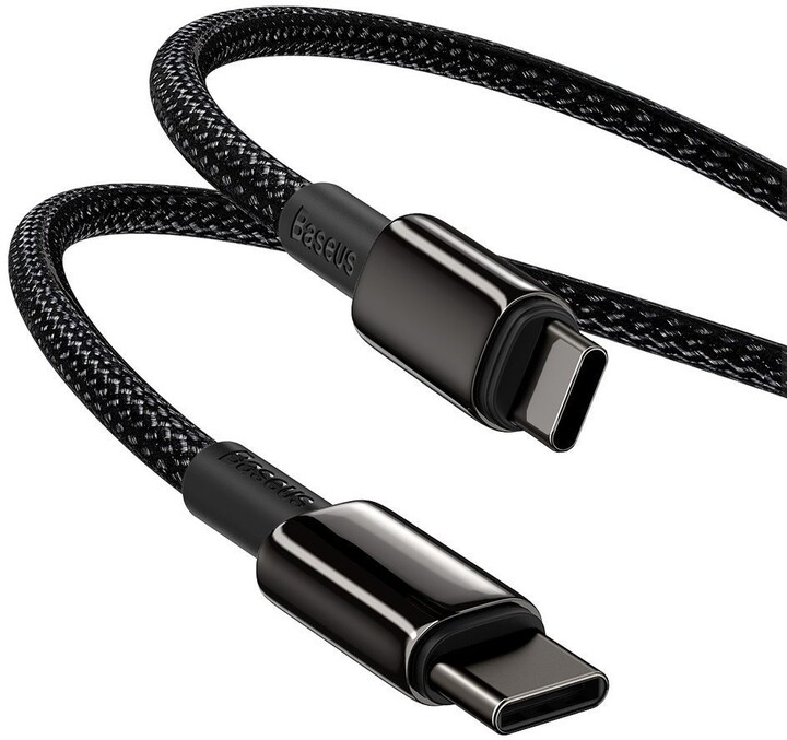 BASEUS kabel USB-C - USB-C, rychlonabíjecí, datový, 100W, 1m, černá_1821269962