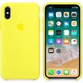 Apple silikonový kryt na iPhone X, zářivě žlutá_1749875480