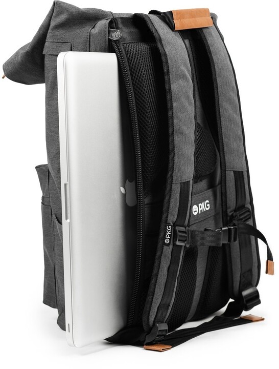 PKG Brighton Laptop Backpack 16”, tmavě šedá_202365536