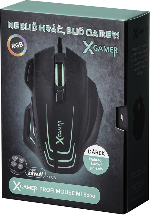 X-Gamer ML8000 RGB, černá_1667224344