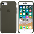 Apple silikonový kryt na iPhone 8/7, tmavě olivová