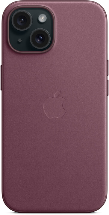 Apple kryt z tkaniny FineWoven s MagSafe na iPhone 15, morušově rudá_379065405