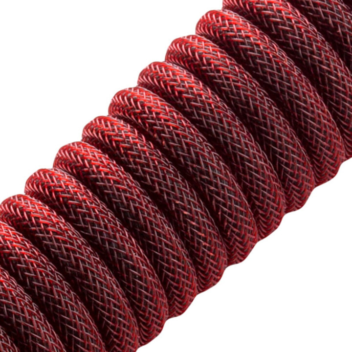 CableMod Pro Coiled Cable, USB-C/USB-A, 1,5m, Republic Red_1078659246