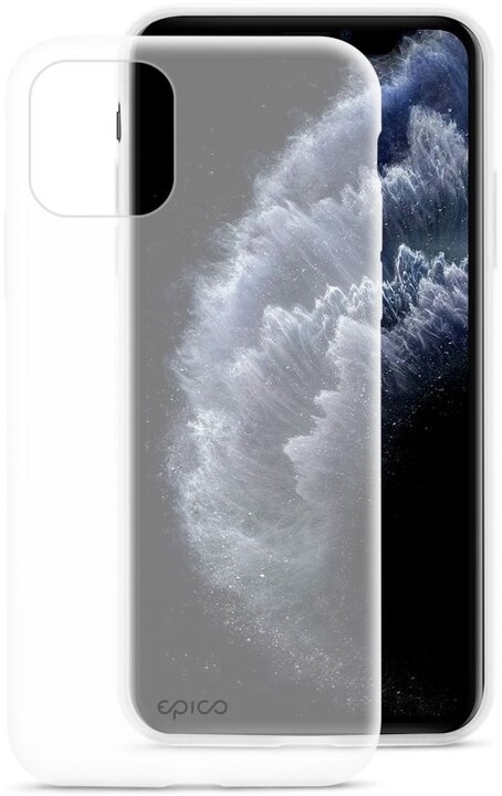 EPICO silikonový kryt pro iPhone 12 mini, bílá transparentní_1880132640