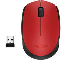 Logitech Wireless Mouse M171, červená_448495130