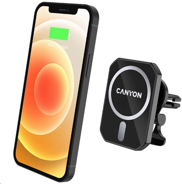 CANYON držák telefonu do ventilace auta MagSafe CM-15 pro iPhone 12/13, magnetický,_1327359964