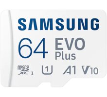 Samsung EVO Plus SDXC 64GB UHS-I (Class 10) + adaptér MB-MC64KA/EU