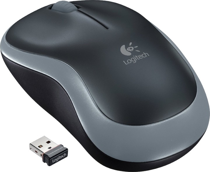 Logitech Wireless Mouse M185, šedá