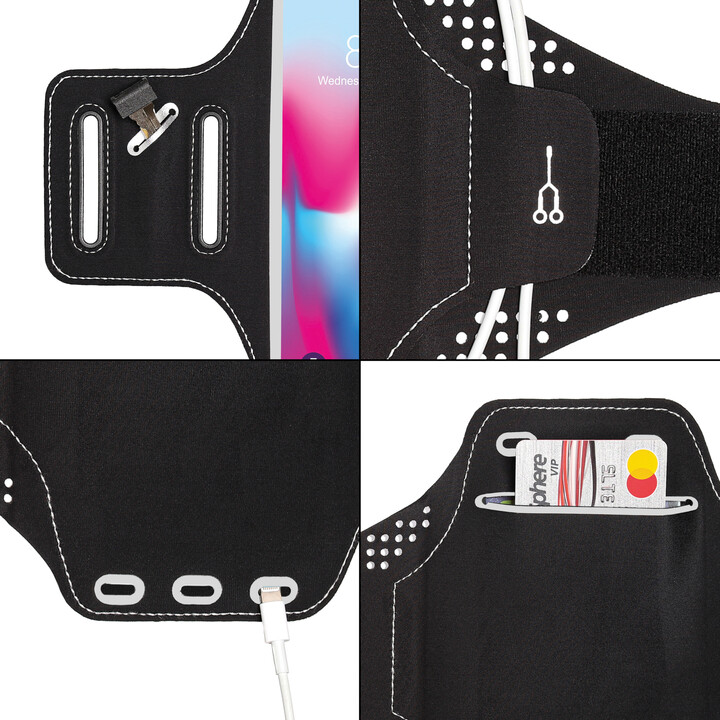 Mobilly sportovní pouzdro na ruku pro mobilní telefon do 6.4", černá_1084517211