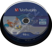 Verbatim BD-R, 2x, 25GB, printable, 10 ks, spindle_393272050