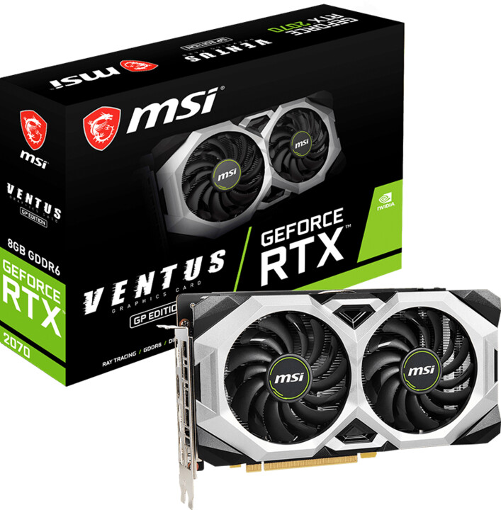 MSI GeForce RTX 2070 VENTUS GP, 8GB GDDR6_1269024629