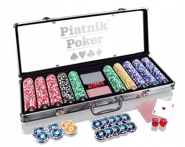 Hrací karty Piatnik, pokerová sada, 500 žetonů, kufřík_756340684